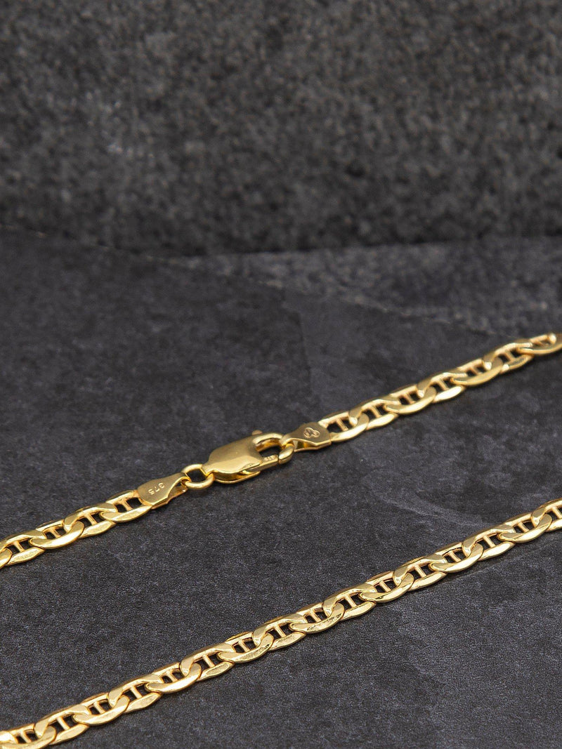 IBB 9ct gold Rambo chain necklace 51cm, imported from the UK