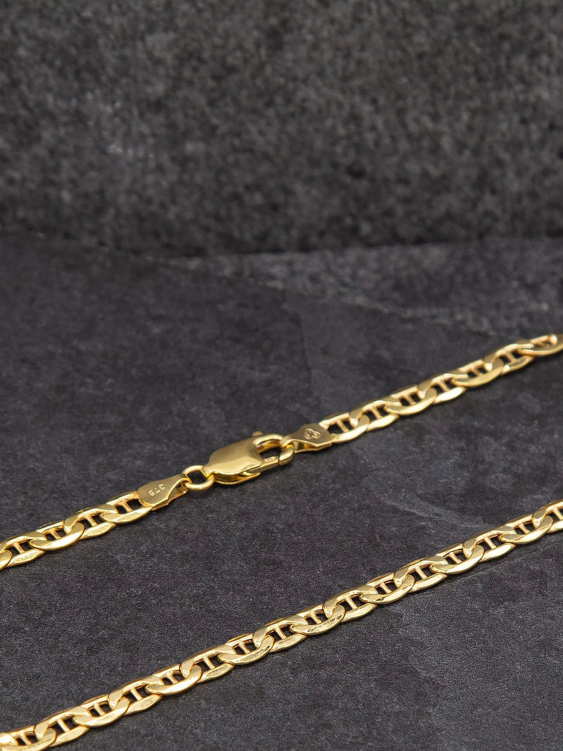 IBB 9ct gold Rambo chain necklace 51cm, imported from the UK