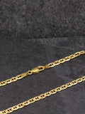 IBB 9ct gold Rambo chain necklace 51cm, imported from the UK