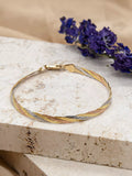 IBB 18ct tri-colour herringbone bracelet 19cm - British product