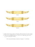 IBB 9ct gold ID tag curb chain bracelet (British brand)