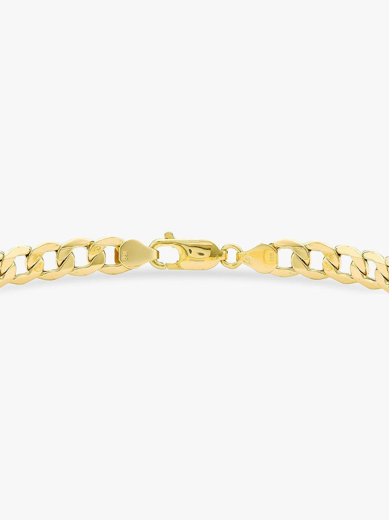 IBB 9ct gold ID tag curb chain bracelet (British brand)