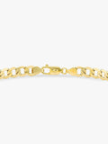 IBB 9ct gold ID tag curb chain bracelet (British brand)