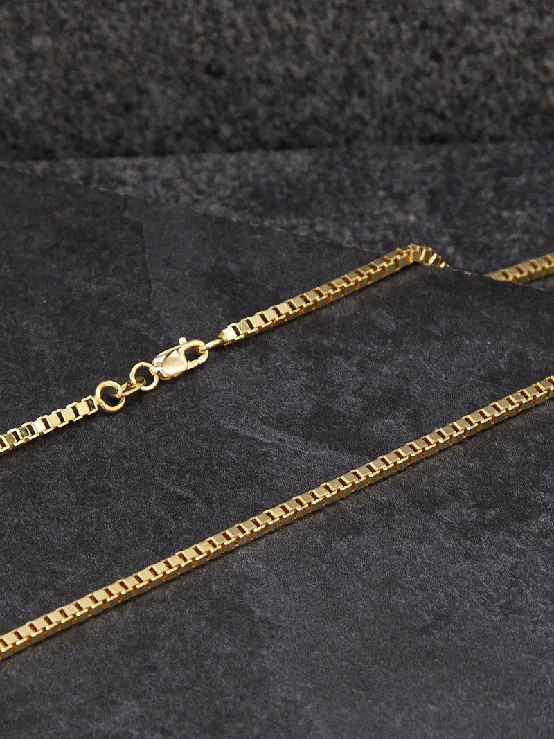 IBB 9ct gold Venetian box chain necklace - British product