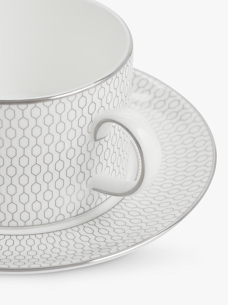Wedgwood Gio Platinum cup and saucer 235ml, UK version