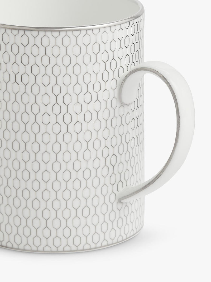 Wedgwood Gio Platinum fine bone china mug 380ml, UK version