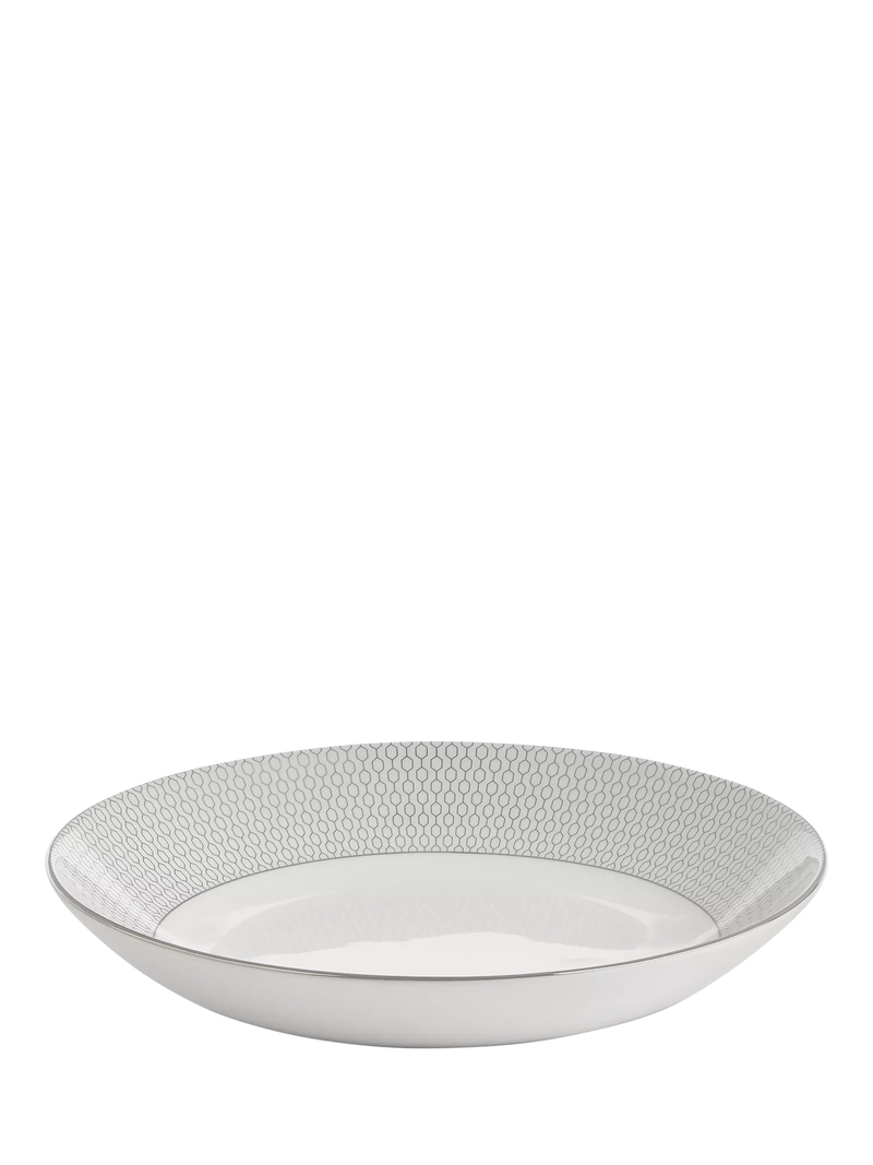 Wedgwood Gio Platinum pasta bowl 24.5cm - British product