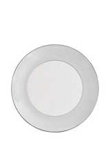 John Lewis Wedgwood Gio Platinum Fine Bone China Dinner Plate, 28cm, White- Buy online at McGrocer