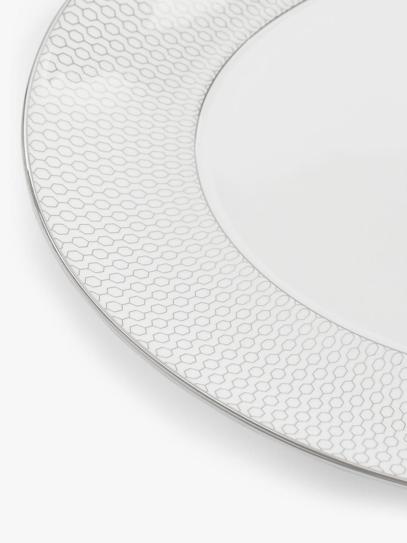 Wedgwood Gio Platinum fine bone china oval platter 33cm, UK version