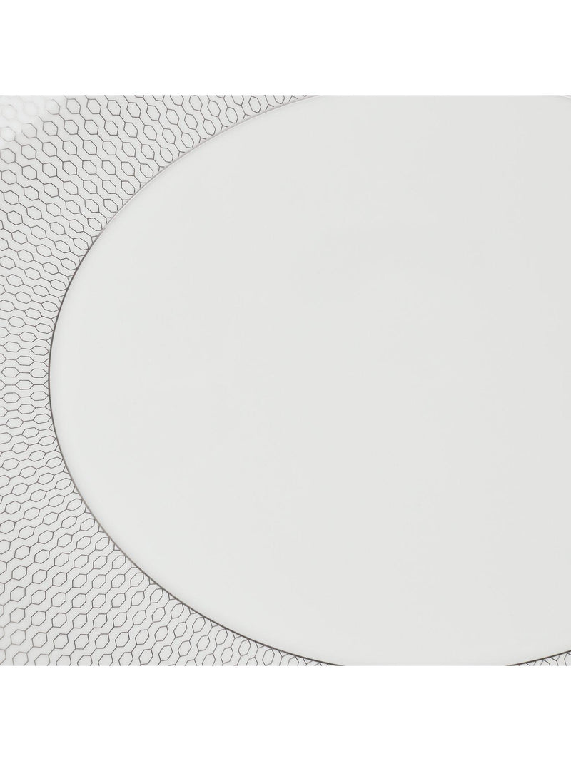 Wedgwood Gio Platinum fine bone china oval platter 33cm, UK version