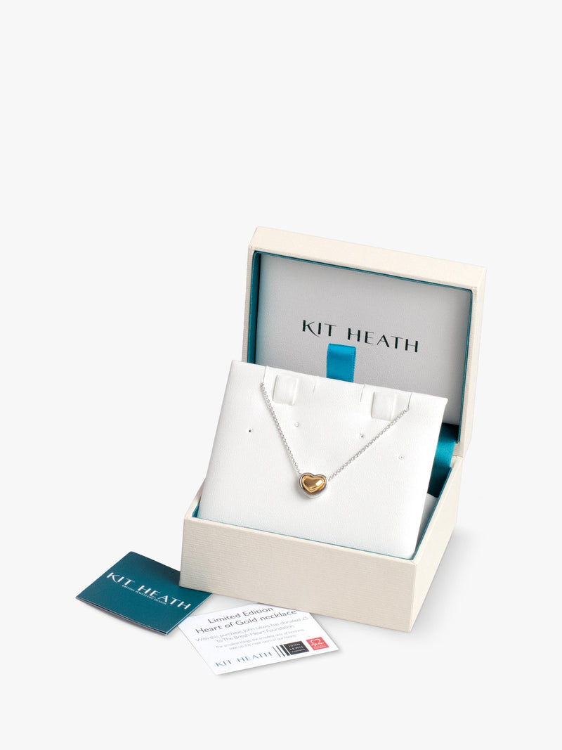 Kit Heath Heart of Gold pendant necklace silver gold, UK version