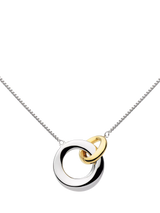John Lewis Kit Heath Bevel Cirque Link Necklace Silver Gold 45.7cm- Buy online at McGrocer