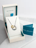 Kit Heath Bevel Cirque Link Necklace Silver Gold 45.7cm - British product