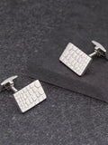 Hoxton London crocodile patterned cufflinks sterling silver - British product