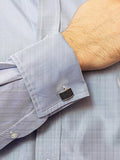 Hoxton London cufflinks with cubic zirconia gems - British product
