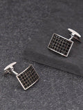 Hoxton London cufflinks with cubic zirconia gems - British product