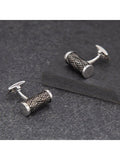 Hoxton London woven pattern cufflinks, UK version