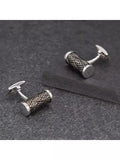 Hoxton London woven pattern cufflinks, UK version
