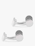 Hoxton London woven pattern cufflinks, UK version