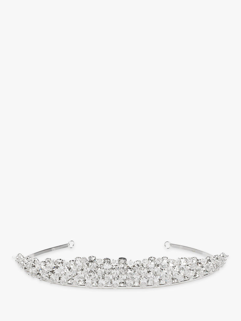 Crystal Silver Adult Tiara Hair Accessory for Weddings