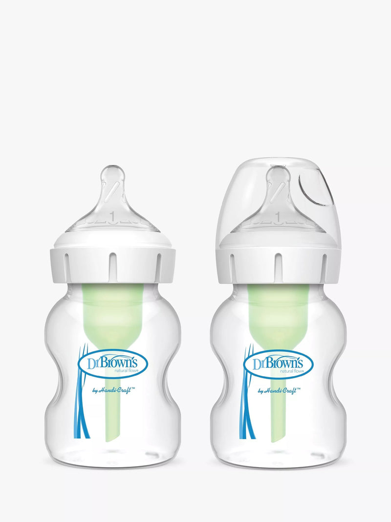 Dr Brown's Anti-Colic Baby Bottle 150ml pack of 2 - British product