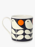 Orla Kiely Early Bird bone china mug 350ml - British product