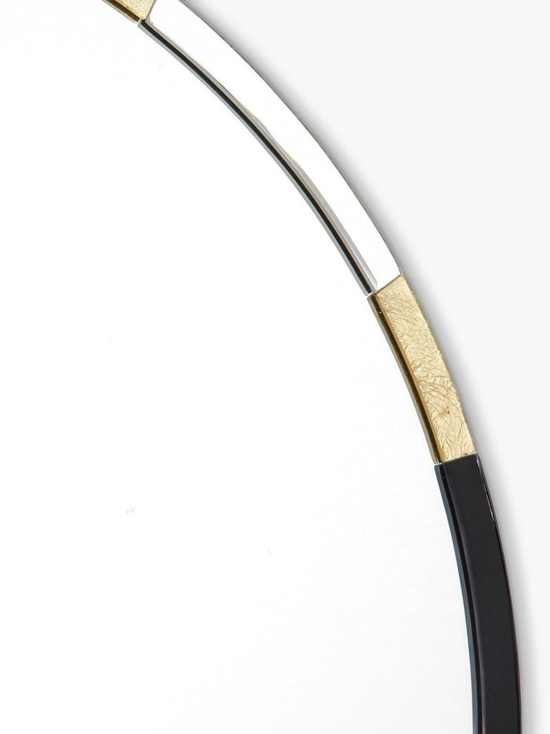 Där round wall mirror gold and black 80cm - British product