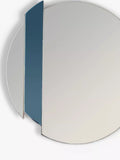 Där Yulia round wall mirror in Clear/Smoke, 50cm diameter - British product