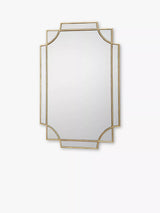 John Lewis Där Guapo Gold Rectangular Metal Frame Wall Mirror, 90 x 60cm- Buy online at McGrocer