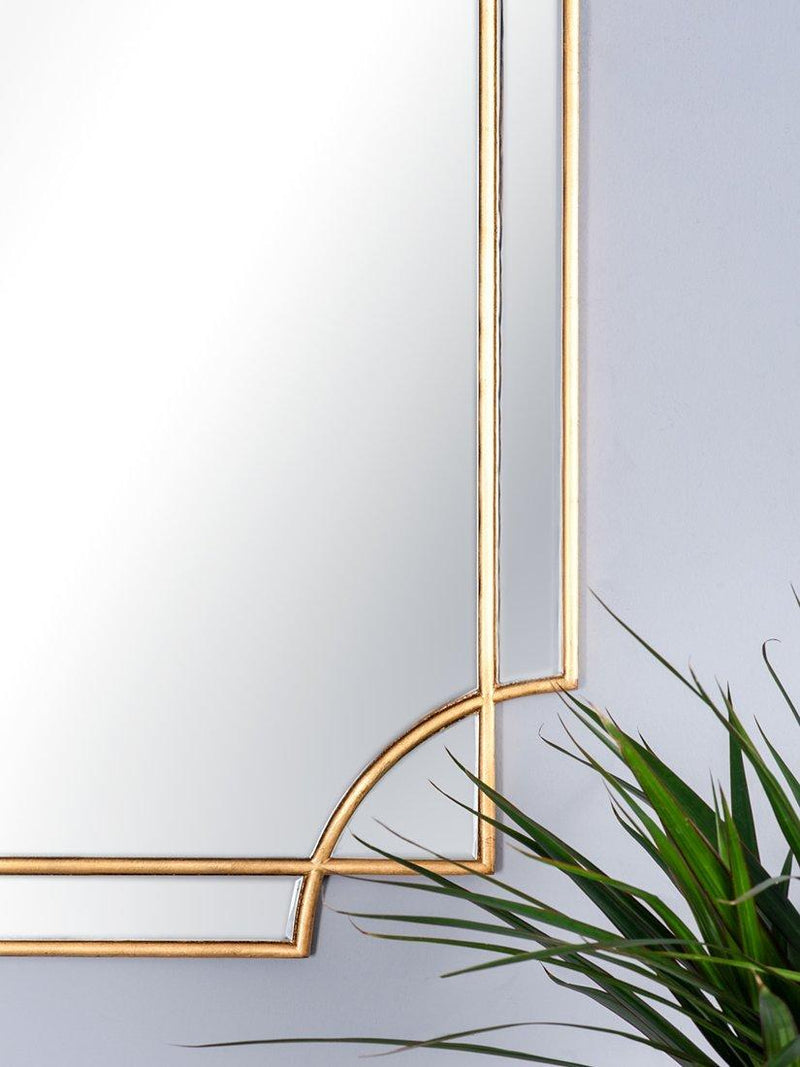 Där Guapo rectangular wall mirror 90x60cm gold, UK version