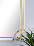 Där Guapo rectangular wall mirror 90x60cm gold, UK version