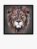 John Lewis Kendi lion framed print by Louise Luton - British product