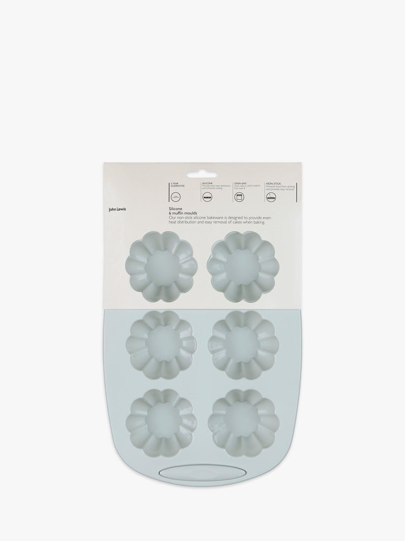 John Lewis silicone muffin mould 6 cup, UK version