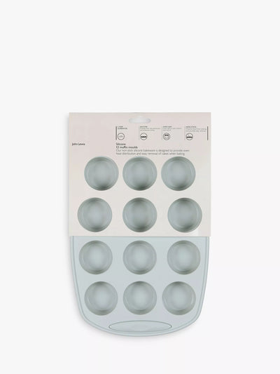 John Lewis John Lewis Silicone Non-Stick Muffin Mould, 12 Cup- Buy online at McGrocer