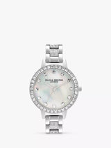 John Lewis Olivia Burton Treasure Crystal Bracelet Strap Watch, Silver- Buy online at McGrocer