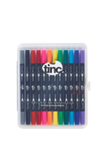 Tinc Duo Tipped Fineliner and Felt Tip Pens 12 Pack, UK version