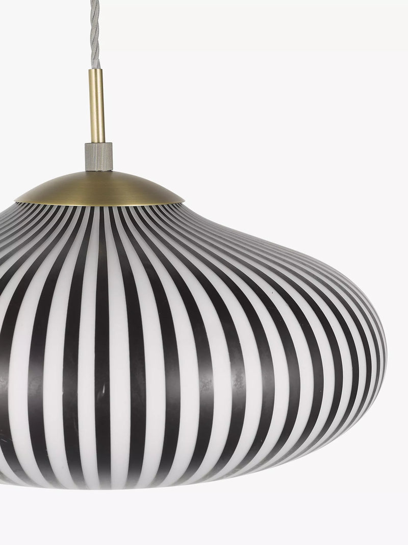 John Lewis Okapi pendant ceiling light black and white - British product