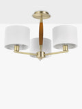 John Lewis Spindle ceiling light walnut stained ash (British brand)