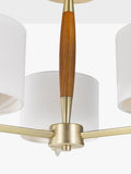 John Lewis Spindle ceiling light walnut stained ash (British brand)