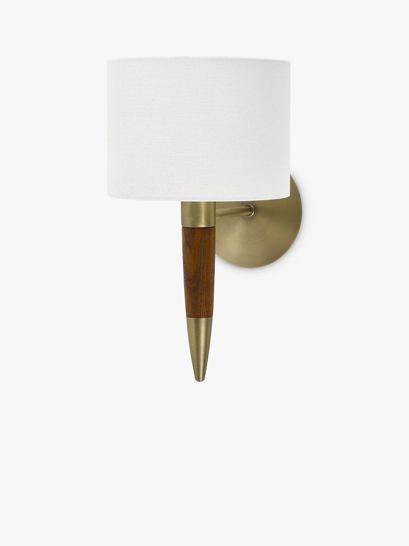 John Lewis Spindle light antique brass walnut stained ash imported from UK