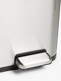 John Lewis recycling pedal bin brushed steel 60L, UK version