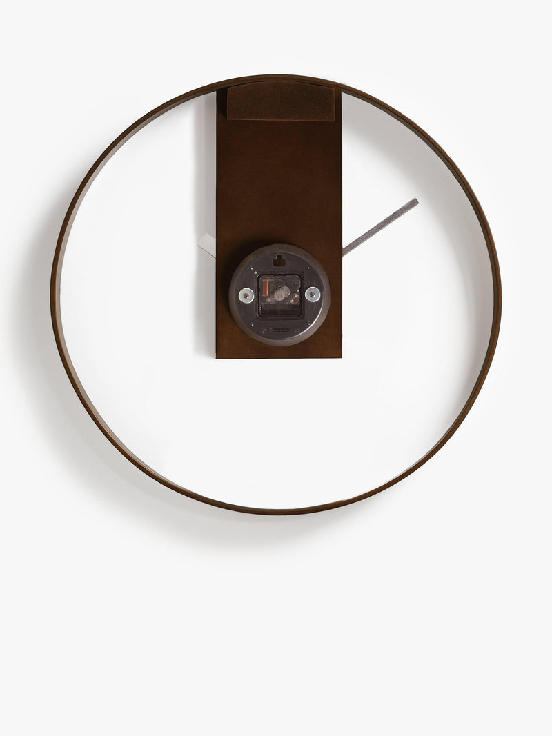John Lewis mid century wall clock 60cm natural - British product