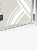 John Lewis silver plated double photo frame with glass border for 4x6 photos, UK version