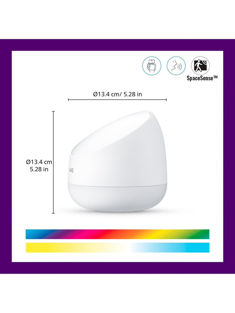 WiZ Squire portable table lamp full colour 13.4cm, imported from the UK