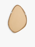 John Lewis mid century oval wall mirror walnut finish, imported from the UK