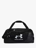 Under Armour medium duffel bag with water-resistant finish and multiple pockets (British brand)