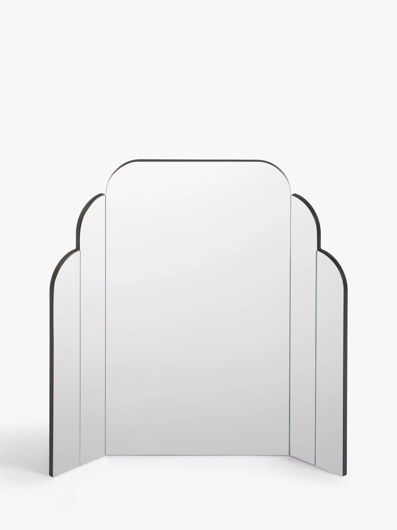 John Lewis Deco table mirror 50x55cm clear, imported from the UK
