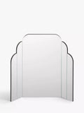 John Lewis Deco table mirror 50x55cm clear, imported from the UK