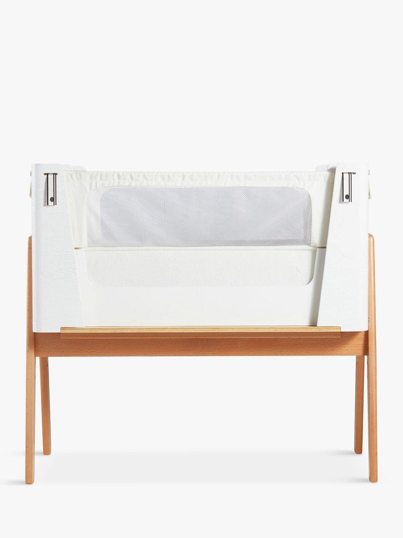 Gaia Baby Hera co-sleep crib in natural ash wood, UK version