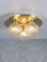 John Lewis Laura Ashley Prague Textured Globe Bathroom Ceiling Light- Buy online at McGrocer